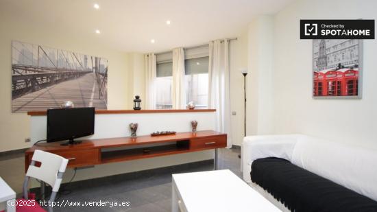 Encantador, apartamento estudio totalmente equipado en alquiler cerca de Plaça Catalunya - BARCELON