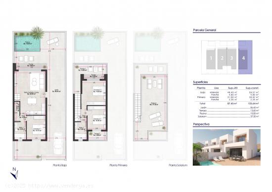 VILLA INDEPENDIENTE DE 3 DORM. DE NUEVA CONSTRUCCIÓN EN PILAR DE LA HORADADA - ALICANTE