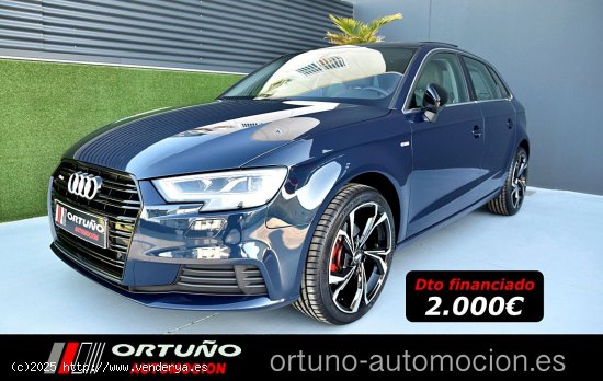  Audi A3 Sportback Black line 30 TDI Matrix, Techo, Camara - Beniajan 