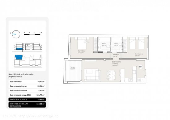 Piso en venta en construcción en Rincón de la Victoria (Málaga)