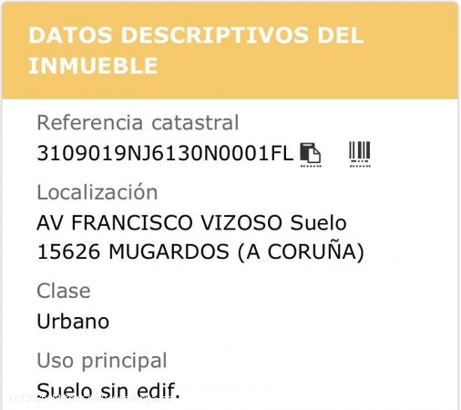 Solar en venta en Mugardos (La Coruña)