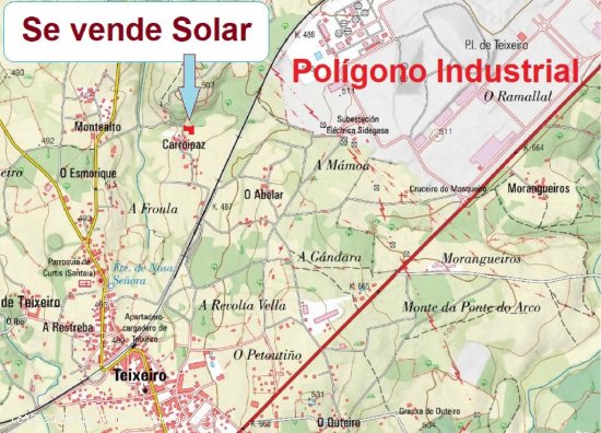 Solar en venta en Curtis (La Coruña)