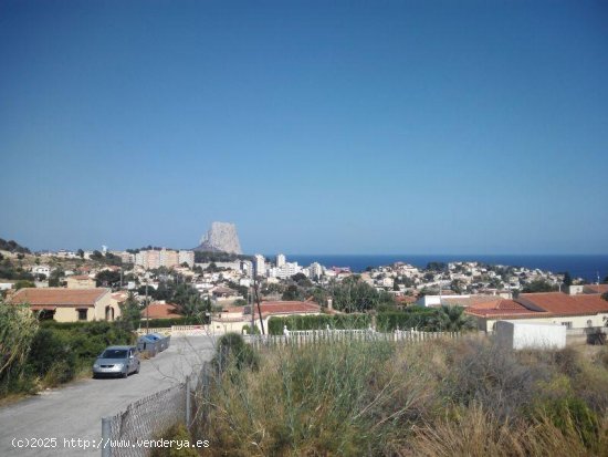 Parcela en venta en Calpe (Alicante)