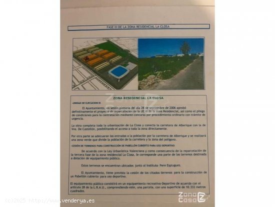 Solar en venta en La Pobla Llarga (Valencia)