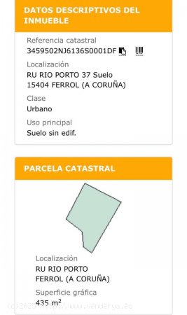 Solar en venta en Ferrol (La Coruña)