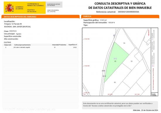  PARCELA EN SAN JAVIER - MURCIA 