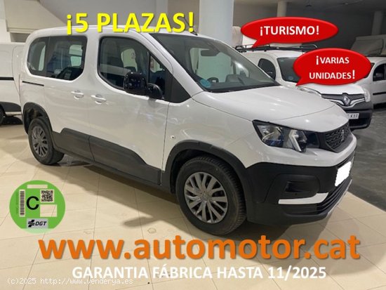  Peugeot Rifter  Access Standard BlueHDI 73KW 100cv - GARANTIA FÁBRICA 11/2025 - Barcelona 