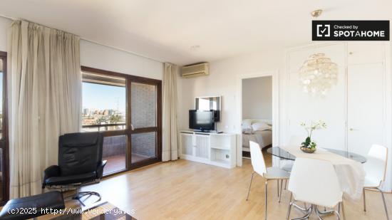 Piso de 1 habitación con aire acondicionado y vistas panorámicas en alquiler en Chamartín - MADRI