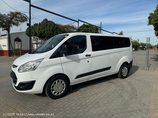 Ford Transit Custom AUTOMATICA 9 PLAZAS 310 L2 MODELO TREN. CERTIFICADO DE KILOMETROS Y CARROCERIA -