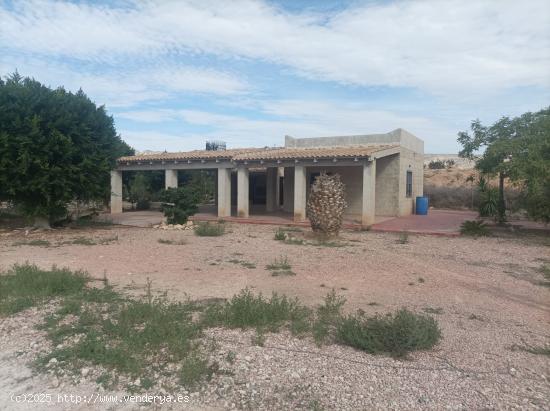 TIERRA CON BALSA Y CASA DE APEROS - ALICANTE