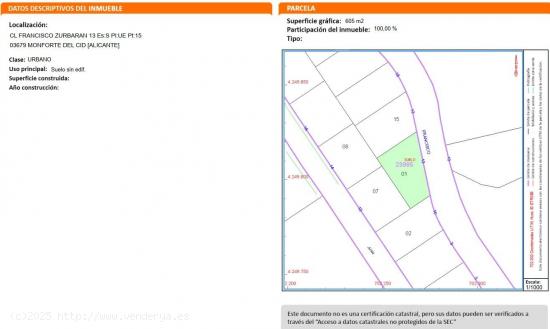 Parcela urbana consolidada en venta en Orito, Monforte del Cid, Alicante - ALICANTE