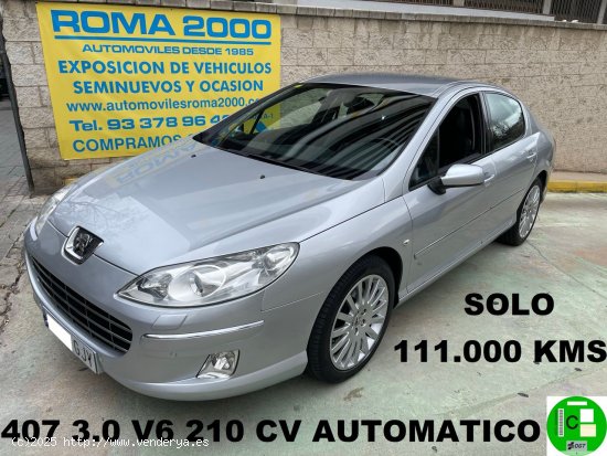  Peugeot 407 3.0 V6 210CV AUTOMATICO - Barcelona 