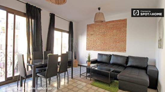 Apartamento luminoso y elegante de 2 dormitorios en alquiler en Poble Sec - BARCELONA