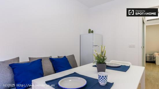 Acogedor apartamento de 1 dormitorio con aire acondicionado en Sants - Sólo estudiantes - BARCELONA