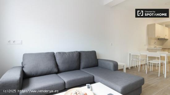 Acogedor apartamento de 1 dormitorio con aire acondicionado en Sants - Sólo estudiantes - BARCELONA