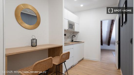 Se alquila estudio de 2 habitaciones en un apartamento de 12 habitaciones. - MADRID