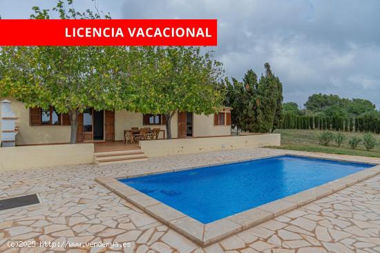  Finca rústica con licencia vacacional y piscina - BALEARES 