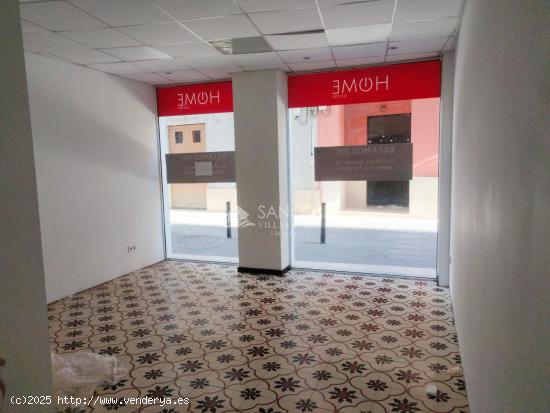 ALQUILER DE LOCAL COMERCIAL EN PLENO CENTRO DE ASPE - ALICANTE