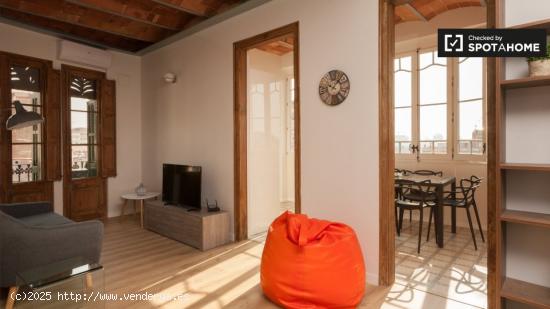 Hermoso apartamento de 1 dormitorio con balcón en alquiler cerca de Metro en Sants - BARCELONA