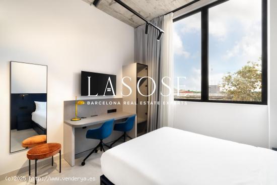 Acogedor estudio en un lujoso coliving a pocos metros de la playa de Bogatell - BARCELONA