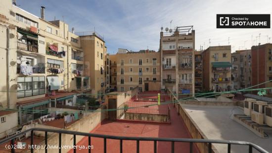 Se alquila habitación luminosa en apartamento de 4 dormitorios en El Raval - BARCELONA