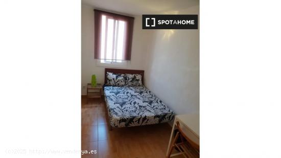 Habitación decorada con ventana con vista a la calle en piso compartido, El Raval - BARCELONA