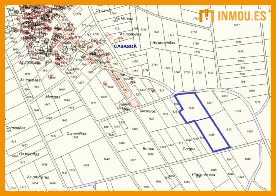 Se venden fincas rústicas en Casasoá, Xunqueira de Ambía. HAZ TU OFERTA - ORENSE