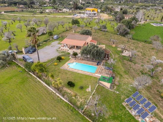 Finca rústica de tres habitaciones con piscina en Inca. - BALEARES