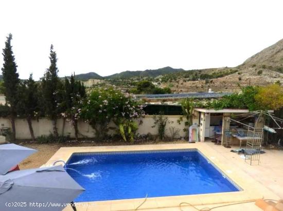 SE VENDE CHALET  DE 3 DORMITORIOS CON PISCINA PROPIA EN ORCHETA - ALICANTE