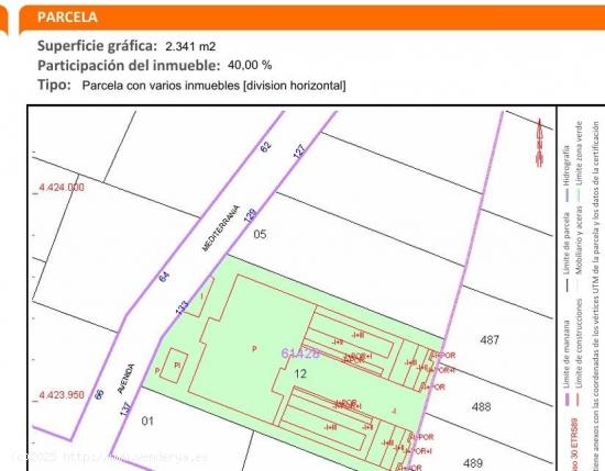 Venta de Edifício + 9 Pisos + Suelo Urbano Residencial en Avenida Mediterranea Nº 133 Almazora/Alm