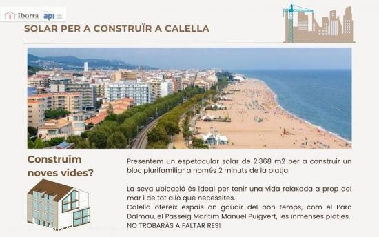 SOLAR AL COSTAT DEL MAR A CALELLA - BARCELONA