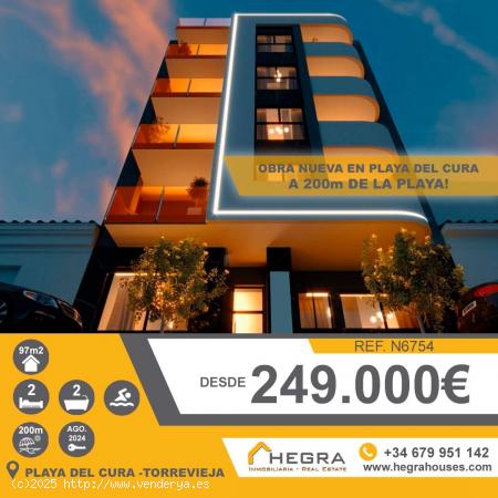 APARTAMENTOS DE OBRA NUEVA EN TORREVIEJA CERCA DE LA PLAYA - ALICANTE