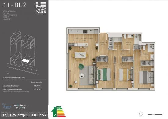 Obra nueva. Vivienda de 3 dormitorios. - CASTELLON