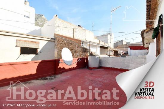 AMPLIA CASA PARA HACER A TU GUSTO Y CON TERRAZA - VALENCIA