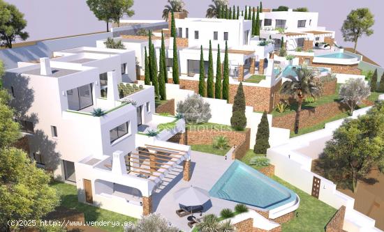 Residential PORTET VILA - Villas de Lujo estilo Ibicenco con Vistas al Mar en Moraira, Alicante - AL